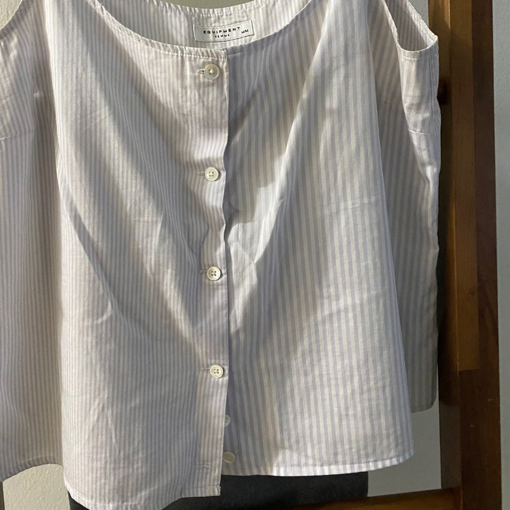 Equipment striped tank top